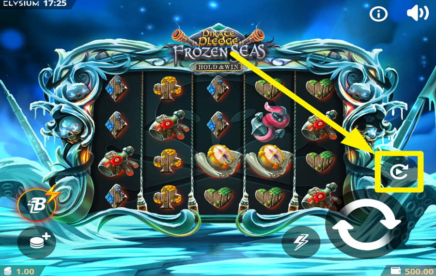 Pirate Pledge Frozen Seas UTILIZAR LA REPRODUCCIÓN AUTOMÁTICA.