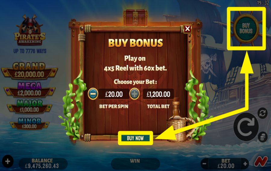 Pirates Awakening PURCHASE A BONUS FEATURE.