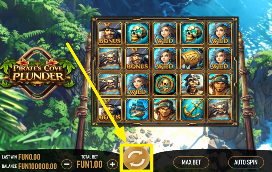 Pirates Cove Plunder SPIN FOR SUCCESS!