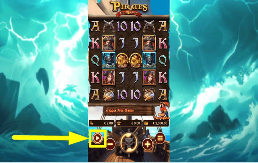 Pirates Gold Rush CHOOSE AUTOPLAY.