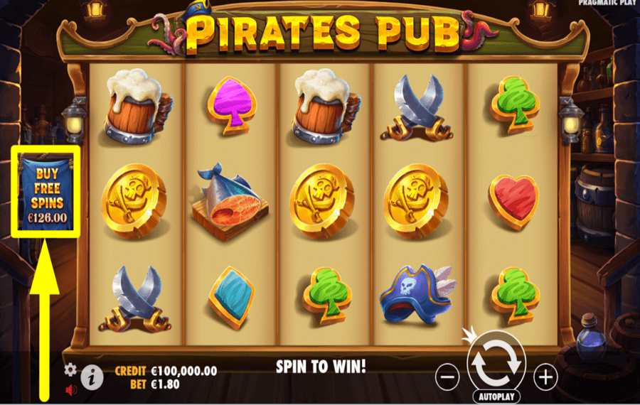Pirates Pub SHOP FOR FREE SPINS.