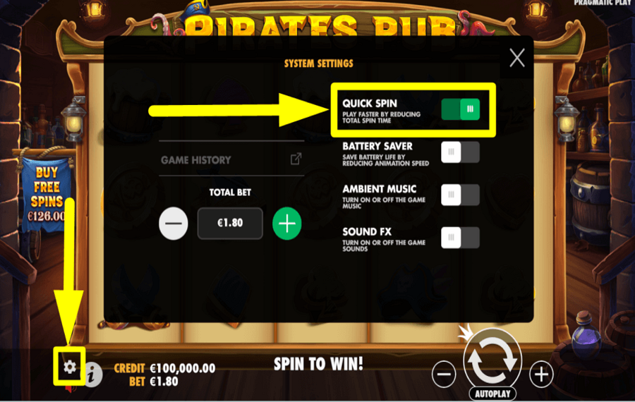 Pirates Pub ACTIVATE FAST PLAY.