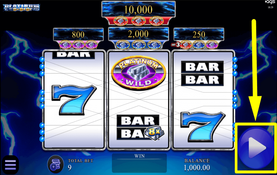 Platinum 8x8x8x SPIELEN UM ZU GEWINNEN.