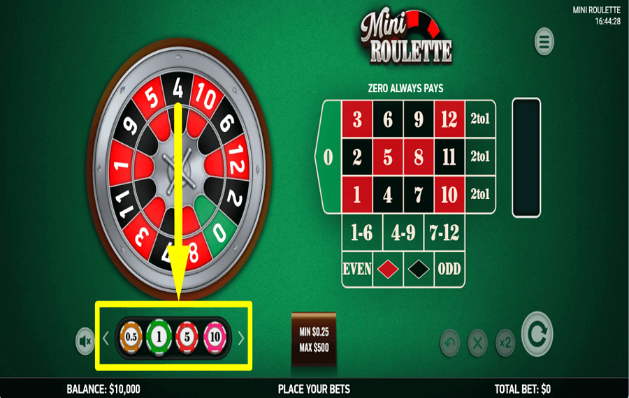 Platipus Gaming Mini Roulette УСТАНОВИТЕ СТАВКУ.