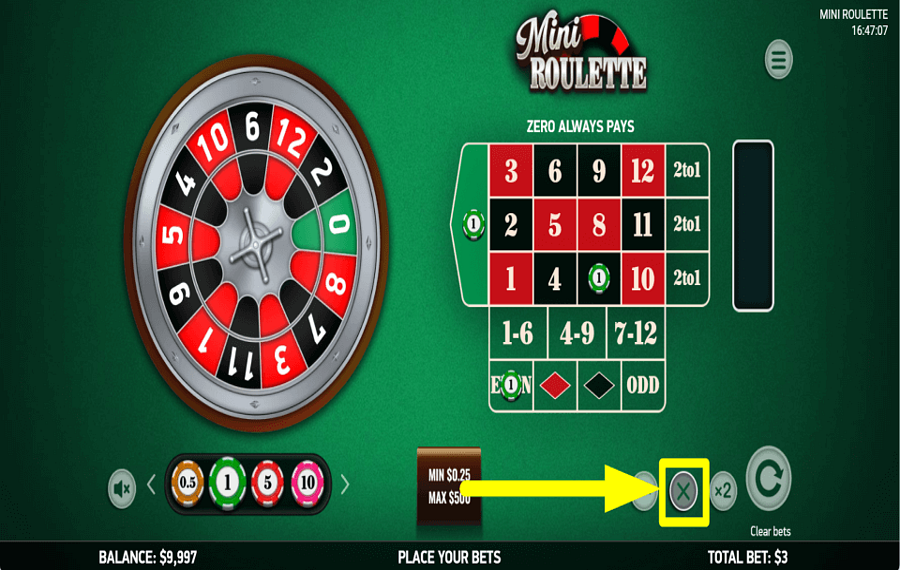 Platipus Gaming Mini Roulette УДАЛИТЬ ВСЕ СТАВКИ.