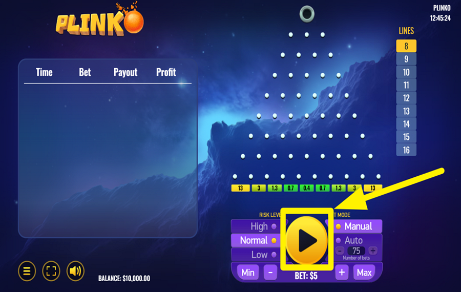 Platipus Gaming Plinko ¡Suelta la pelota!