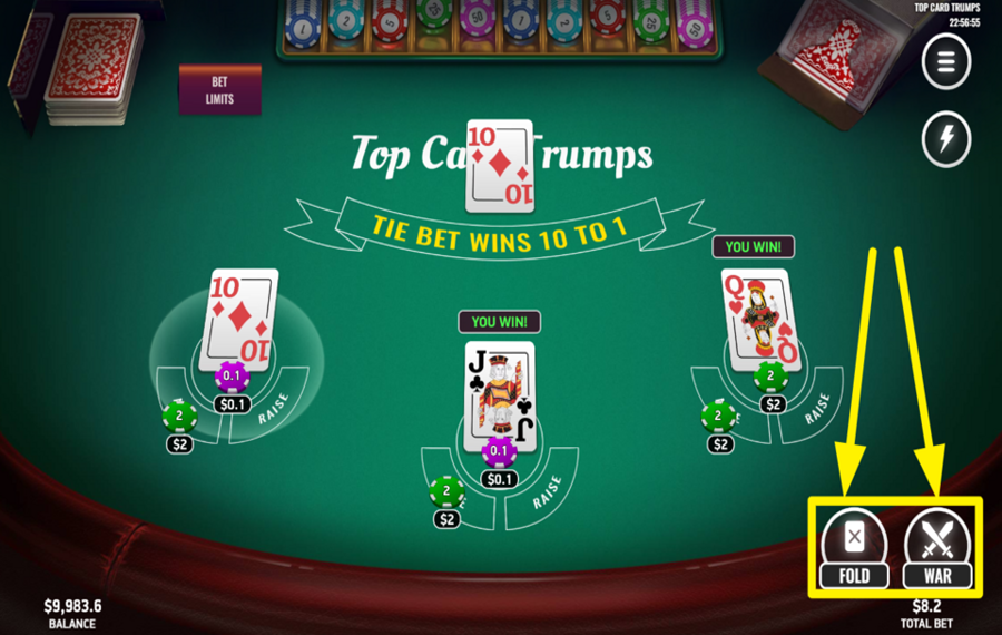 Platipus Gaming Top Card Trumps SE RETIRER OU DÉCLARER LA GUERRE.