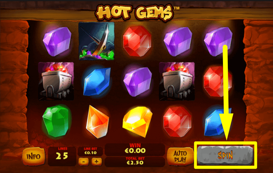 Playtech Hot Gems ИГРАТЬ В ИГРУ.
