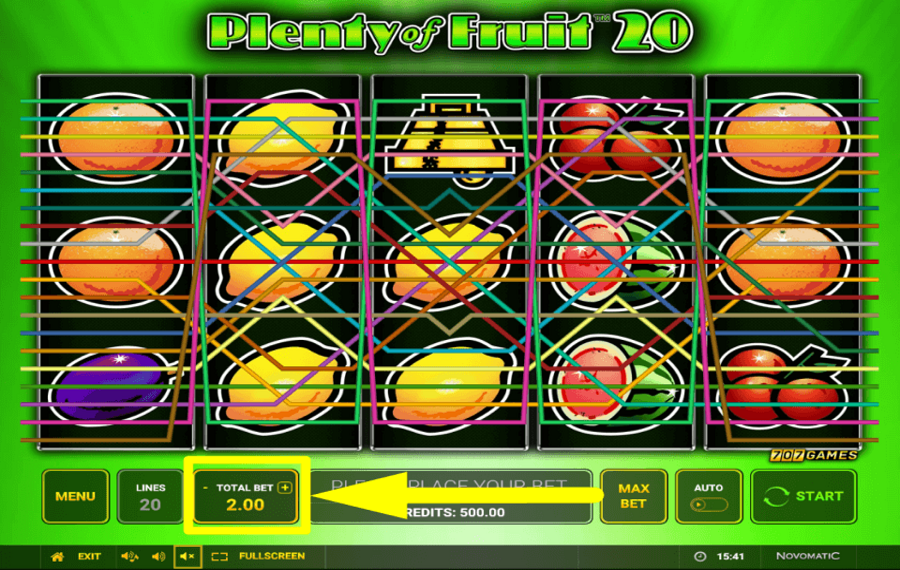 Plenty of Fruit 20 IMPOSTA LA PUNTATA TOTALE.