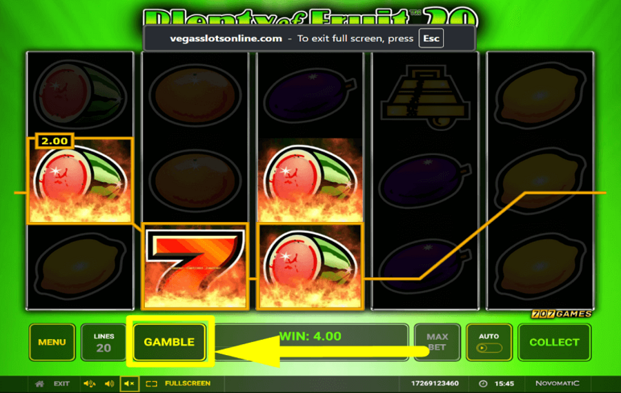 Plenty of Fruit 20 PUNTATE SULLE VITTORIE.