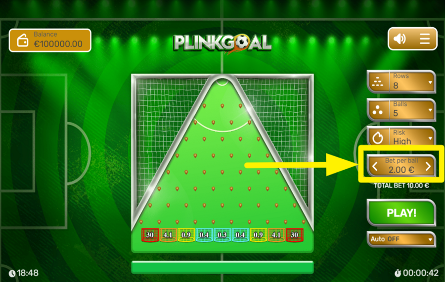 Plinkgoal ESPECIFICA TU APUESTA.