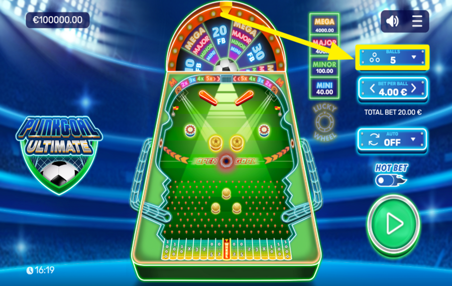 Plinkgoal Ultimate УСТАНОВИТЕ СЧЕТ ШАРОВ.