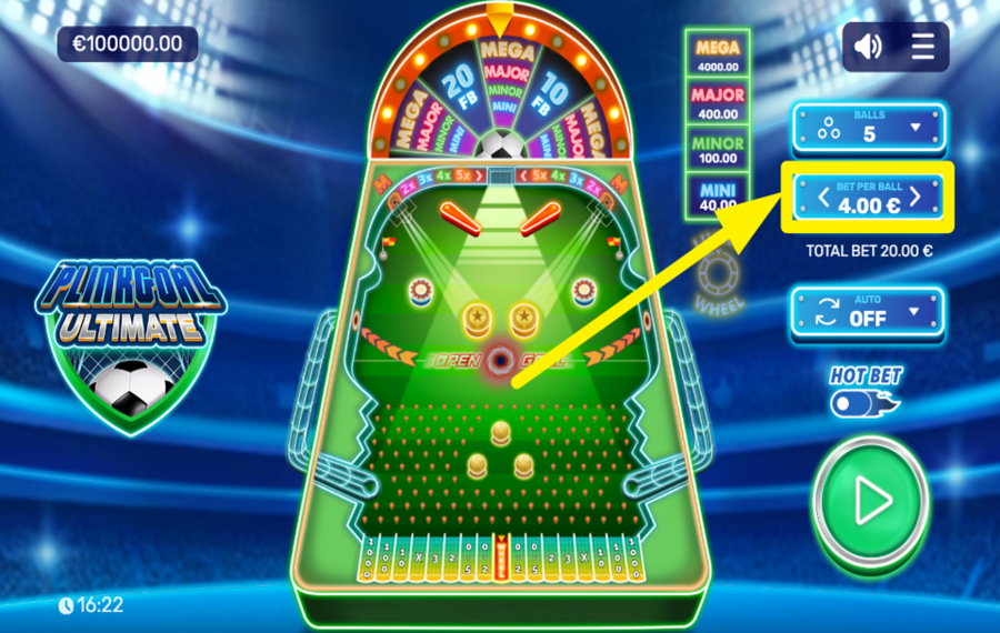 Plinkgoal Ultimate ВЫБЕРИТЕ СВОЮ СТАВКУ.