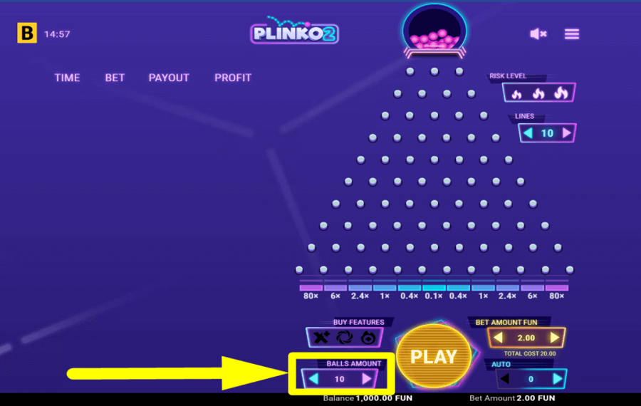 Plinko 2 ATTRIBUEZ LES BOULES.