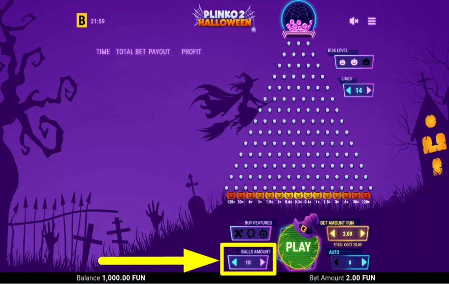 Plinko 2 Halloween ORGANIZA LAS BOLAS.