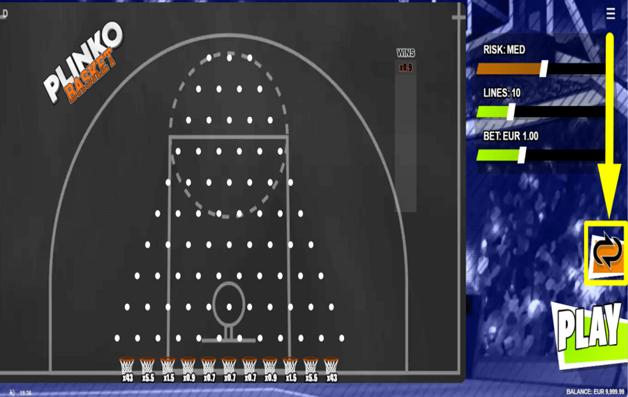 Plinko Basket ELIGE REPRODUCCIÓN AUTOMÁTICA.