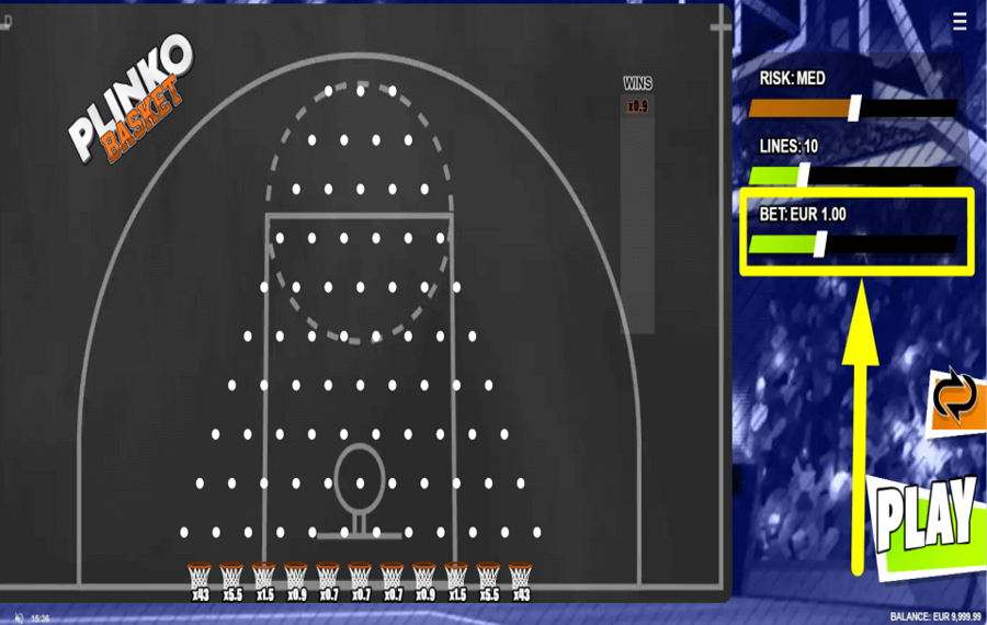 Plinko Basket ¡EJECUTA TU APUESTA!