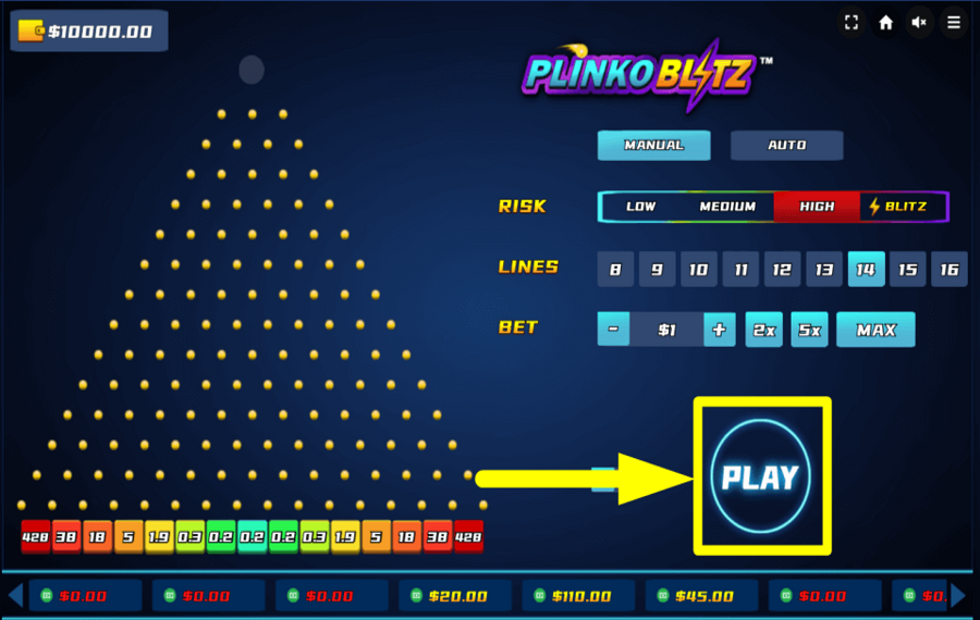 Plinko Blitz GIOCA.