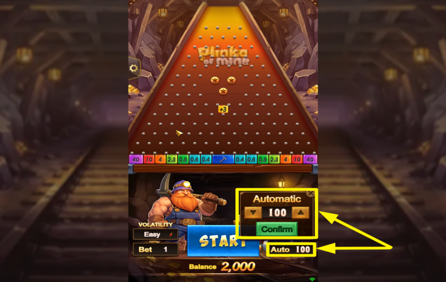 Plinko of Mine USE THE AUTOPLAY FEATURE.