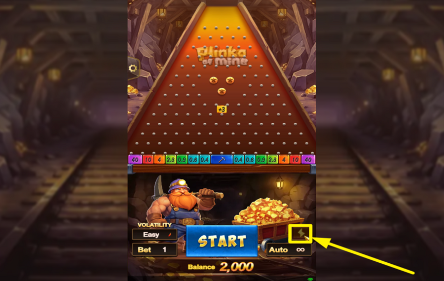 Plinko of Mine CHANGE THE SPEED.