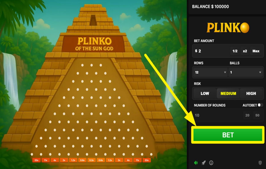 Plinko of the Sun God LÂCHEZ LES BALLES !