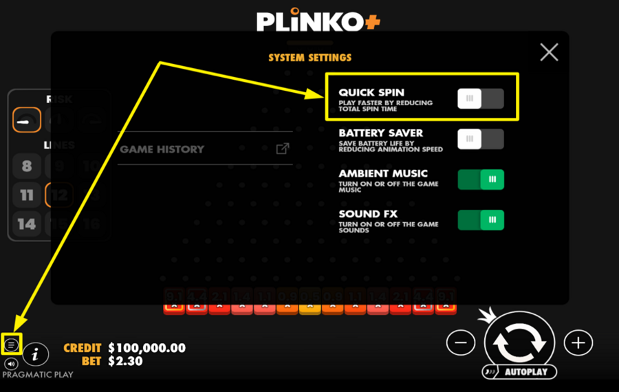 Plinko Plus ACCÉLÉREZ LE JEU.