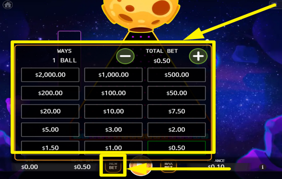 PlinkoS FAITES VOTRE PARI.