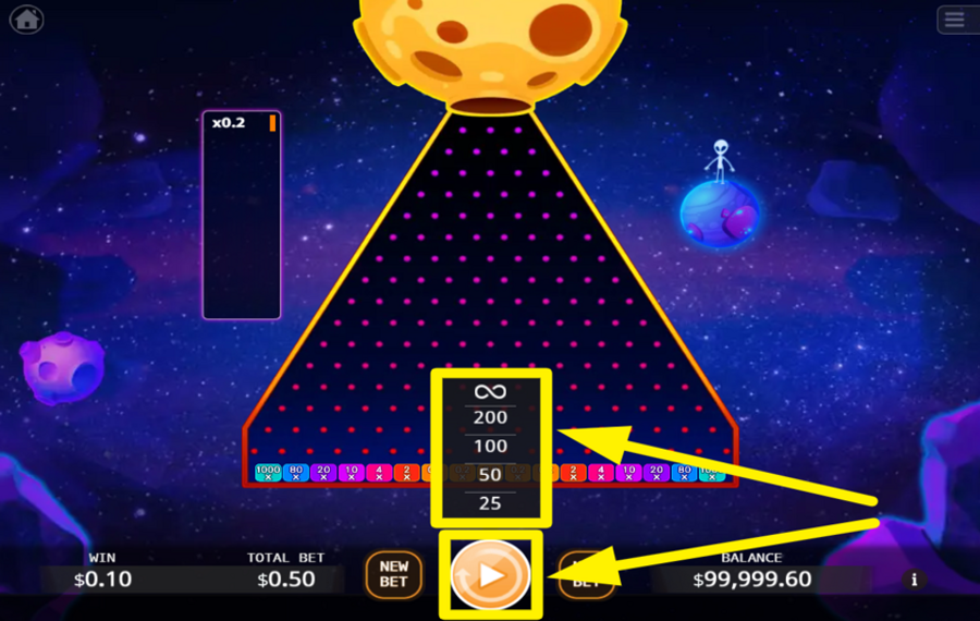 PlinkoS PASSER EN LECTURE AUTOMATIQUE.