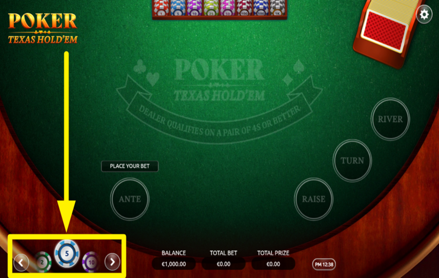 Poker Texas Hold Em CHOISISSEZ UN JETON DE POKER.