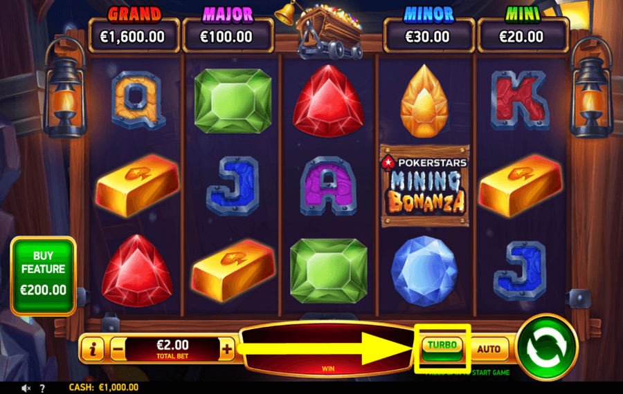 Pokerstars Mining Bonanza УСКОРЬТЕ ИГРУ.