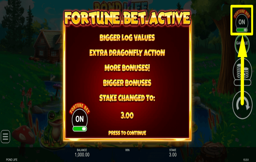 Pond Life УПРАВЛЯЙТЕ БОНУСАМИ.