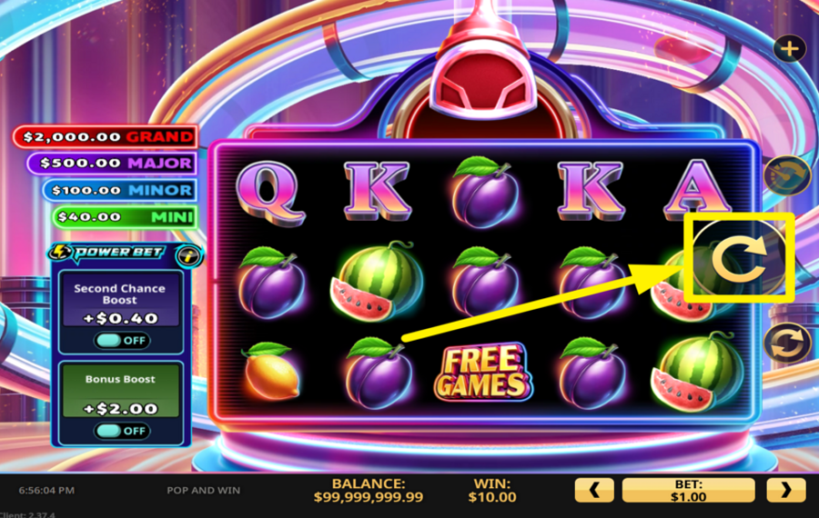 Pop and Win INIZIA IL TUO GIOCO!