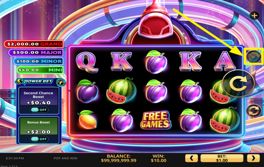 Pop and Win POTENZIA IL GIOCO.