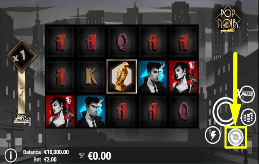 PopNoir SET AUTOMATIC SPINS.