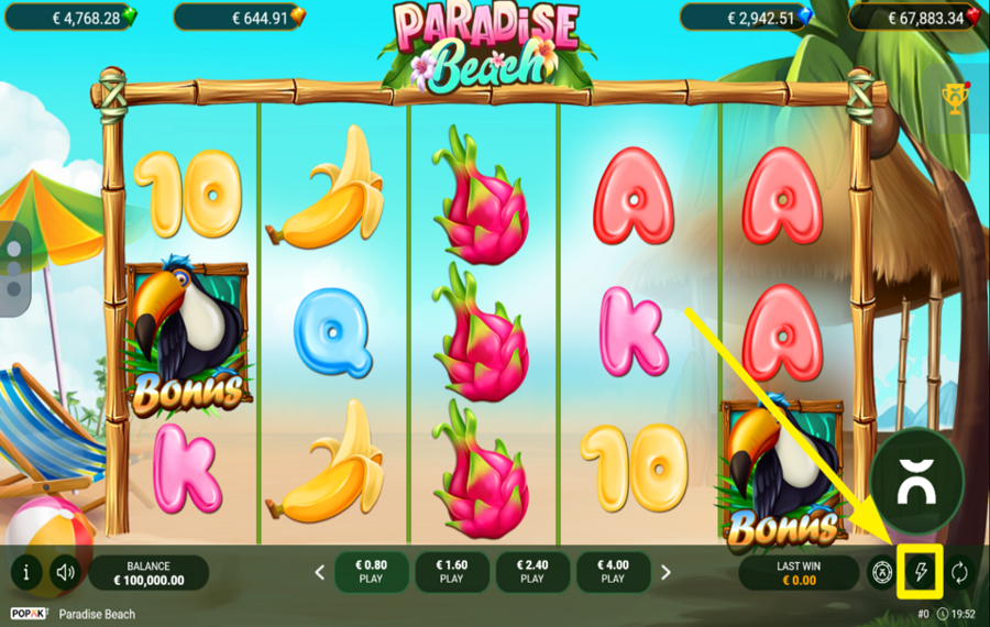 PopOK Gaming Paradise Beach ACCÉLÉREZ LE JEU.
