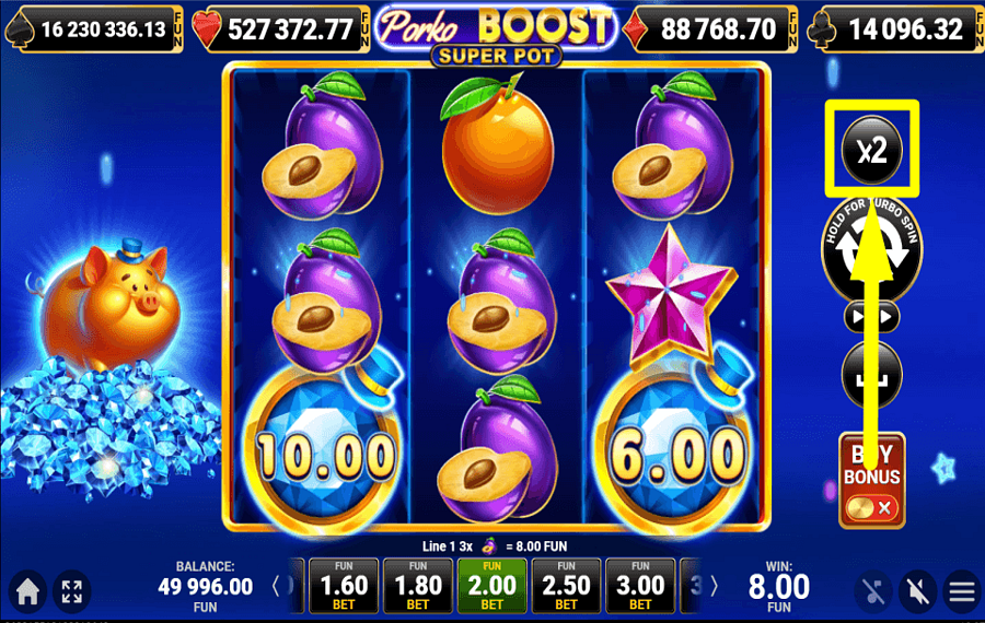 Porko Boost Super Pot НАЧНИТЕ ИГРАТЬ В АЗАРТНЫЕ ИГРЫ.