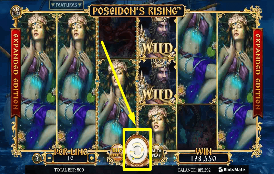 Poseidons Rising Expanded Edition Нажмите/коснитесь кнопки «Вращать».