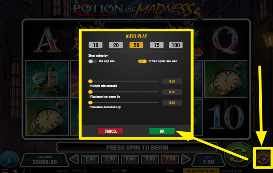 Potion of Madness ATTIVA LA RIPRODUZIONE AUTOMATICA.