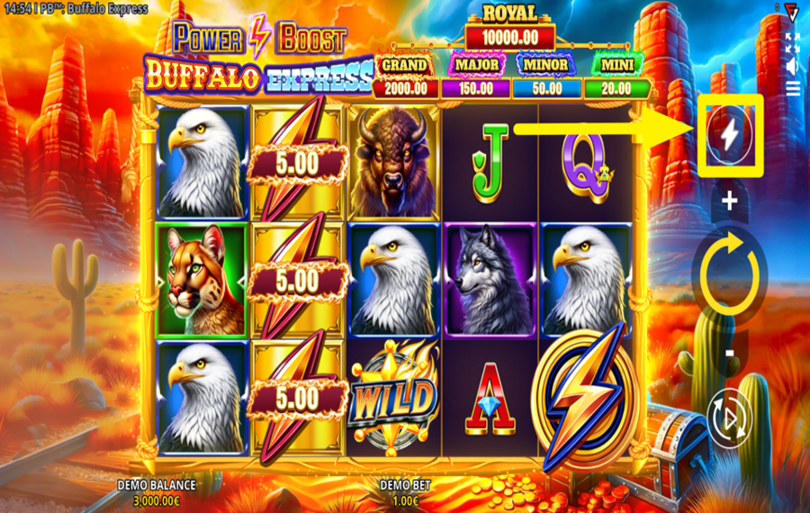 Power Boost Buffalo Express AMP UP THE GAME.