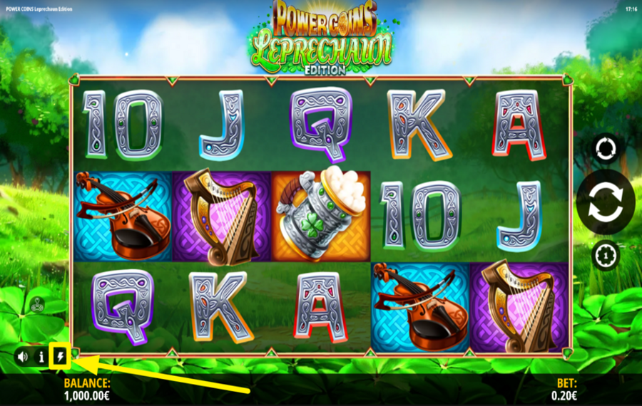 Power Coins Leprechaun Edition УСКОРИТЕ ВРАЩЕНИЯ.