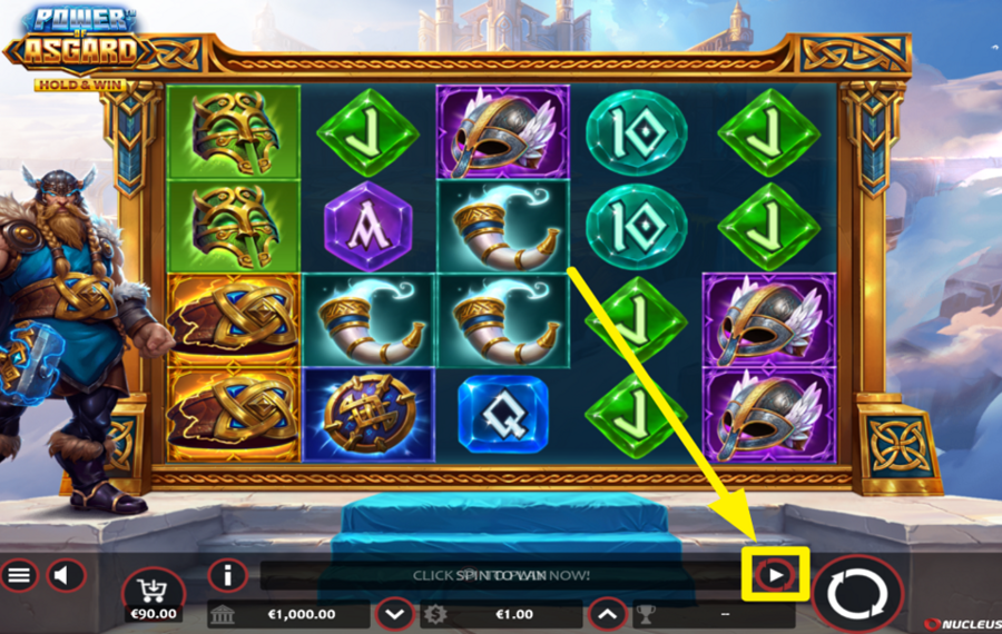 Power of Asgard Hold and Win UTILIZE AUTOPLAY.