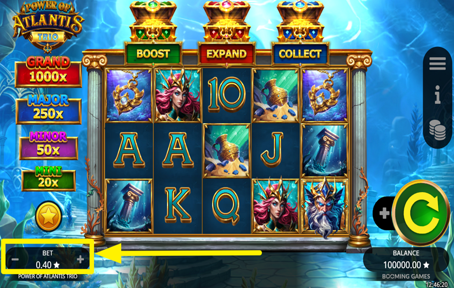 Power of Atlantis Trio CHOISISSEZ LA MISE TOTALE.