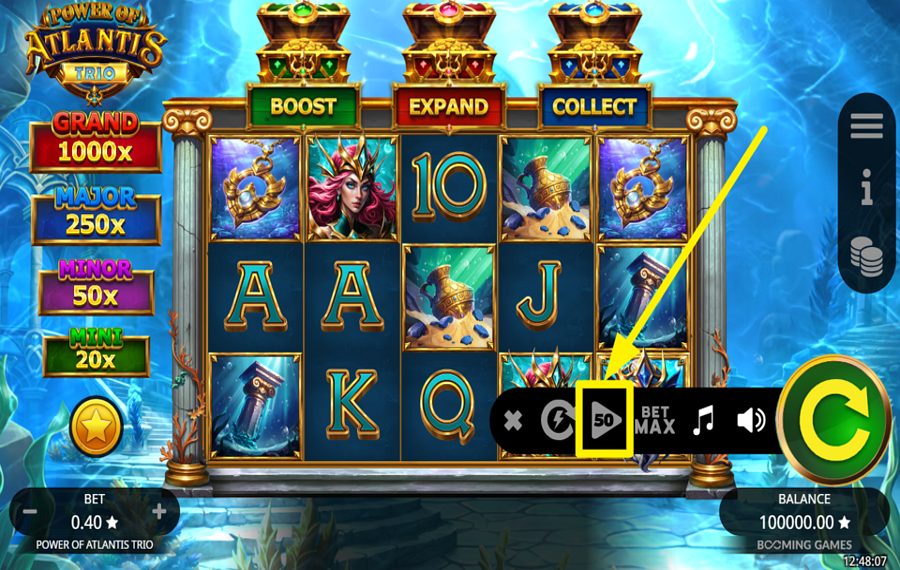 Power of Atlantis Trio UTILISER LA LECTURE AUTOMATIQUE.