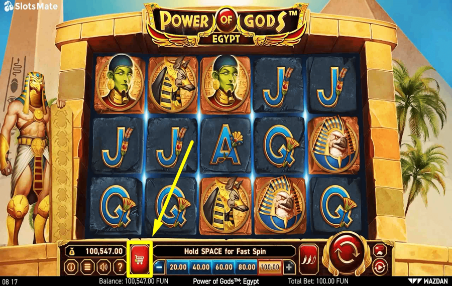 Power of Gods Egypt Использование дополнительной функции «Бонусная покупка».