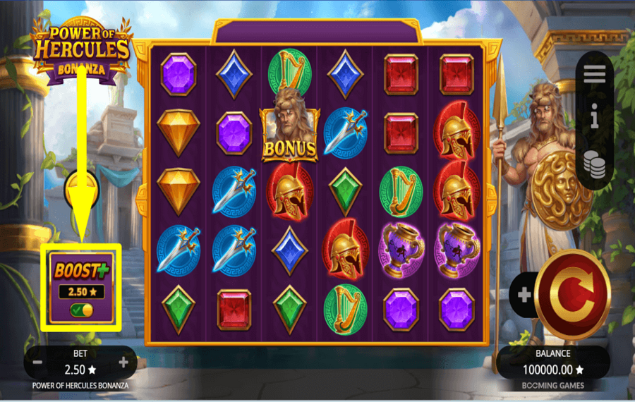 Power of Hercules Bonanza AUMENTA LE PROBABILITÀ.