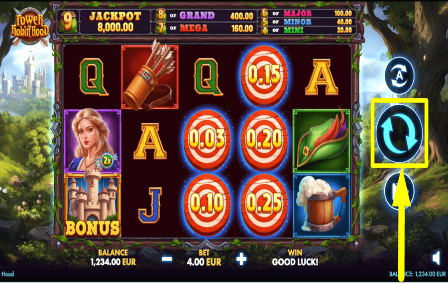 Power of Robin Hood COMMENCE GAMBLING.