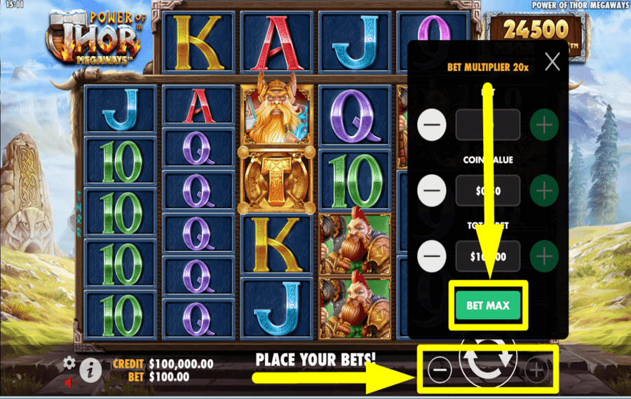 Power of Thor Megaways STAKE THE MAXIMUM AMOUNT.