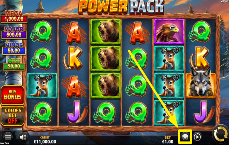 Power Pack DETERMINE YOUR BET.
