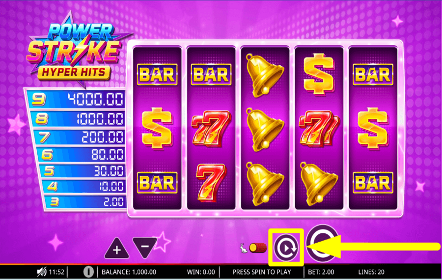 Power Strike Hyper Hits PROCEED AUTOMATICALLY.