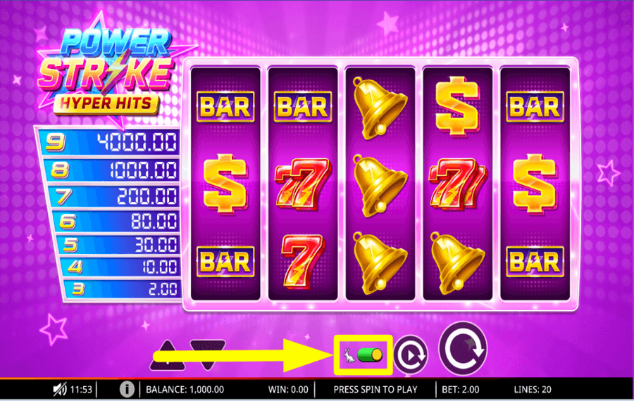 Power Strike Hyper Hits PICK UP THE PACE.